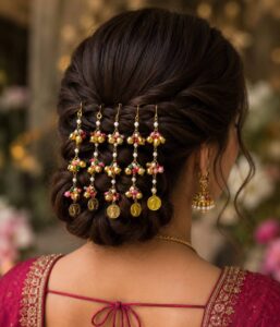 Traditional Bridal Hair Jhoomar Chain( Set of 5 Chain)