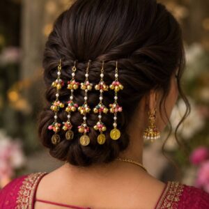 Traditional Bridal Hair Jhoomar Chain( Set of 5 Chain)