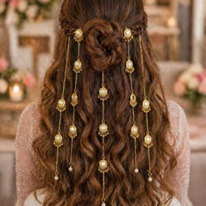 Gold Mirror Hair Chain (Set of 5 Chain)