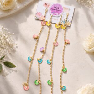 Sea Shell Pearl Hair Chain ( Set of 4 Chains)