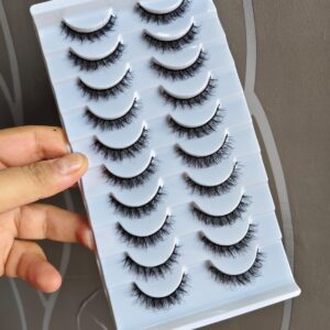 10 Pair Mink Eyelashes Box (Party)