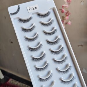 10 Pair Transparent Mink Eyelashes Box ( Poko)