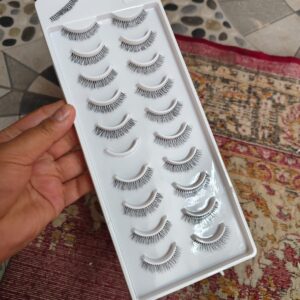 10 Pair Transparent Mink Eyelashes Box ( Tri )