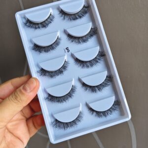 5 Pair Mink Eyelashes Box (18 no.)