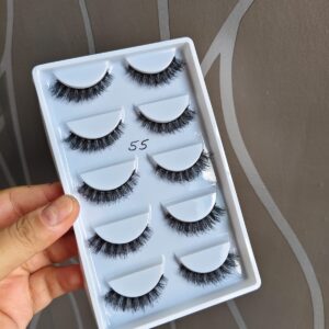 5 Pair Mink Eyelashes Box(55 no.)