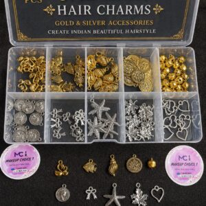 Traditional Hair Charms Box (Set 0f 120 pcs)