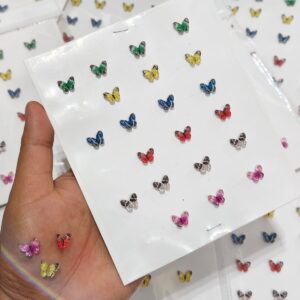 Rainbow Hair Butterfly Card