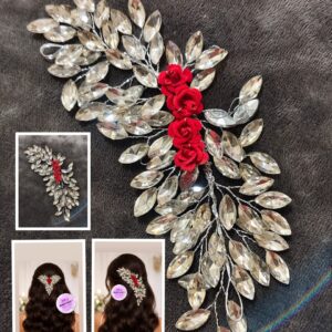 Rose Crystal Tiara Broach