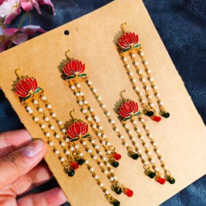 Lotus Pearl Hair Chain(Set of 5 pcs)