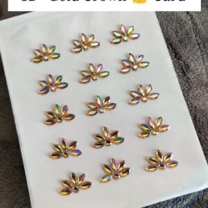 Crown Hair Stickon Card