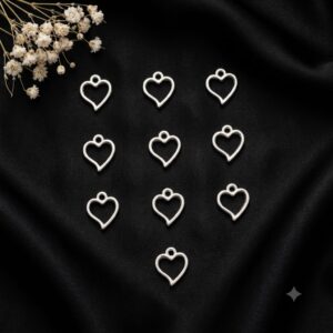 Heart Hair Charms (Set of 10)