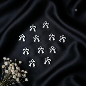 Bow Hair Charms (Set of 10)