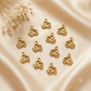 Swan Hair Charms (Set of 10)
