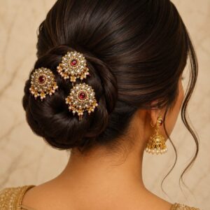 Karn Kundan Hair Broach (Set Of 4)