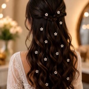 Lily Flower Hair Card