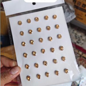 Oval Shape Hair Stone Card