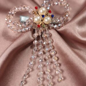 Crystal Pink Hair Bow