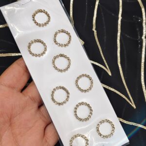 Diamond Hair Ring Stickon(Set of 2 Card)