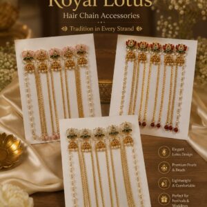 Royal Lotus Hair Chain