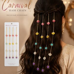 Carnival Charms Hair Chain (Set of 4)